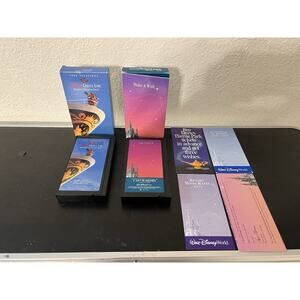 Disney Vacation Planning VHS 1999 Lot Of 2 With Brochure ￼